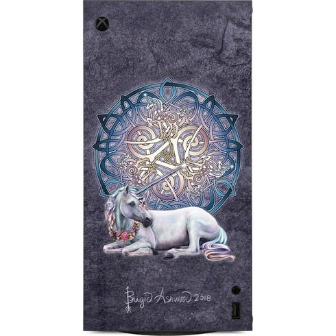 Celtic Unicorn by Brigid Ashwood XBox Series X Digital Edition Console Skin